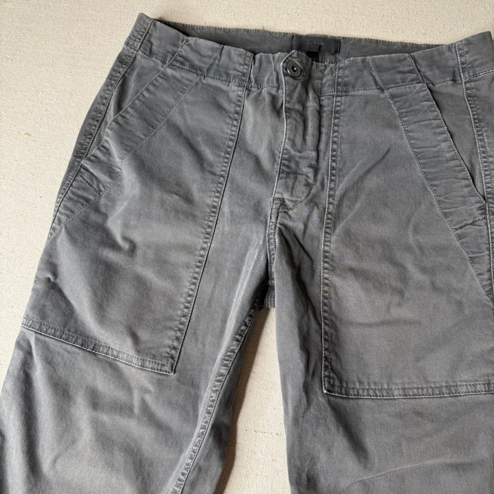 J. Crew Factory Straight-Leg Pants in Gray